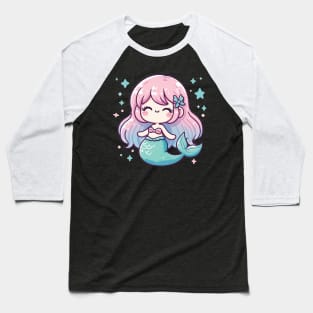 Happy Mermaid Baseball T-Shirt